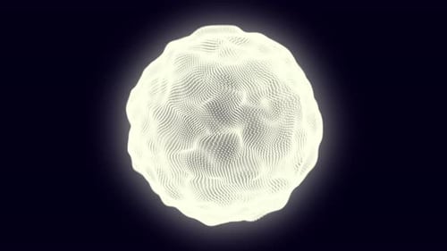 White circle sphere background