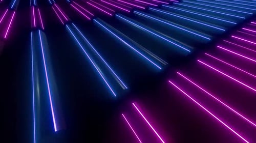 Dynamic neon lights create an electrifying modern abstract backdrop