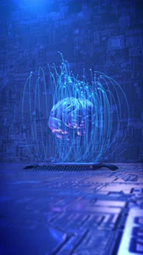 Digital Brain Big Data Neural Networks AI Virtual Streams Data Streams Artificial Intelligence