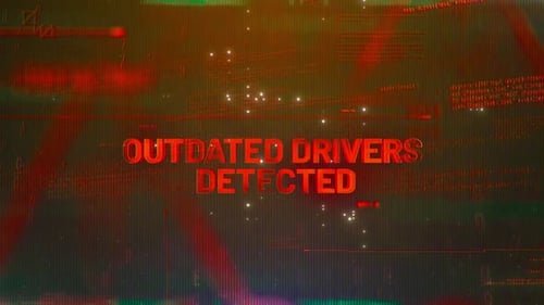 Digital Glitch Text Warning Reveal Animation