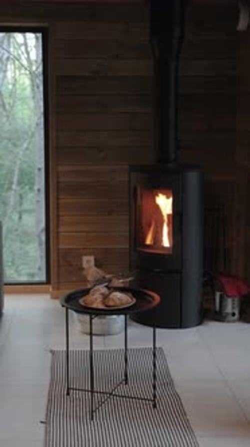 Indoor Still Life with Stove and Pastries