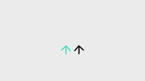 Minimalist Line Arrows Crossing Path Upward Animation