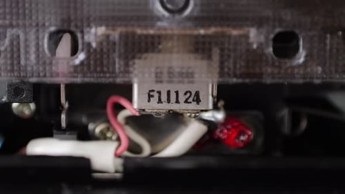 Inside View of Cassette Player Electronic Component