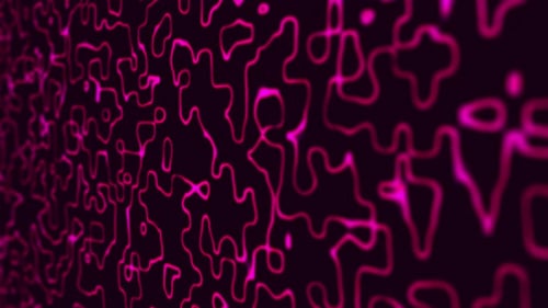 Pink neon lines on a black background