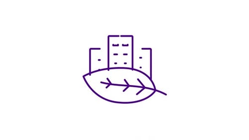 Icono animado de Building Leaf