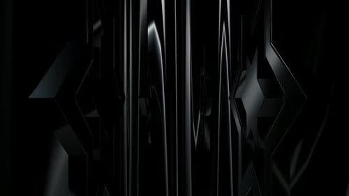 Abstract Black Stars Rotating Modern Motion Background