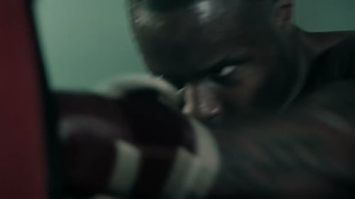 Male Boxer training in Boxing Club