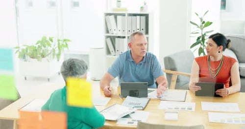 Business Team Meeting in Modern Office