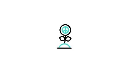 Animiertes Pflanzensymbol