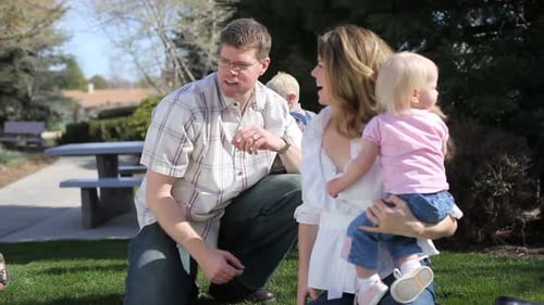 Family Playing in Park Together 1-2