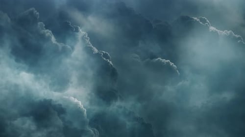 cumulonimbus clouds in the sky and thunderstorms