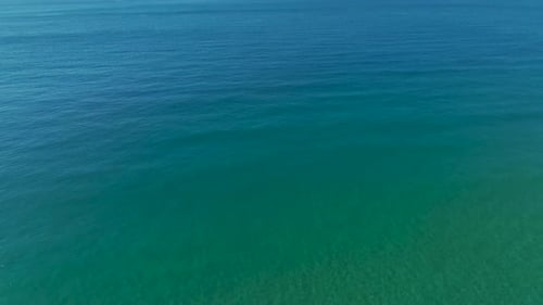Aerial Video Paradise Beach With Soft White Sand And Crystal Clear Ocean Stunning Tropical Coastline