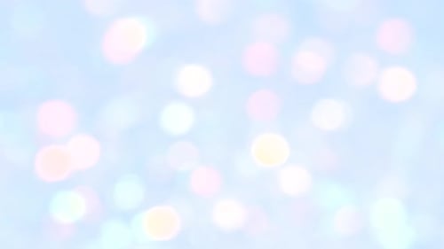 Light Blue Bokeh Background with Blurred Circles