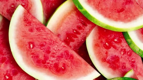 Frisch geschnittene Wassermelone. Frucht-Hintergrund