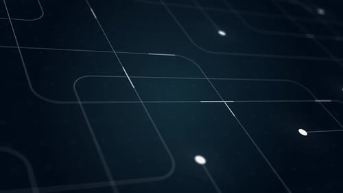 Futuristic Animated Network Lines and Connecting Dots Background