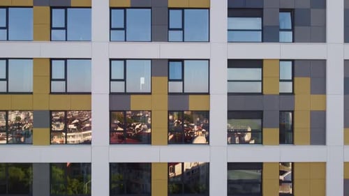 Facade of Modern Office or Residential Building