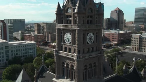 SPECTACULAR ORBIT CLOSE SHOOT FROM THE SALT LAKE CITY AND COUNTY BUILDING