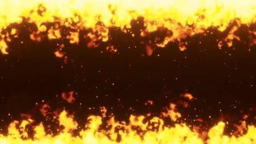 Animated Fire Flames Dynamic Motion Background Loop
