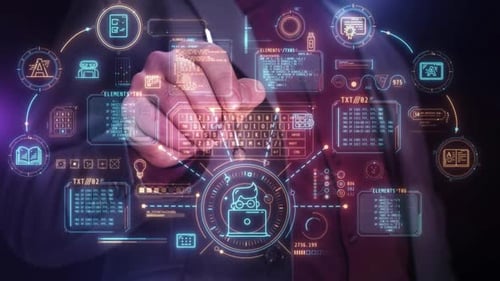 A Tycoon Reviews Analytics on an Electronic Dashboard