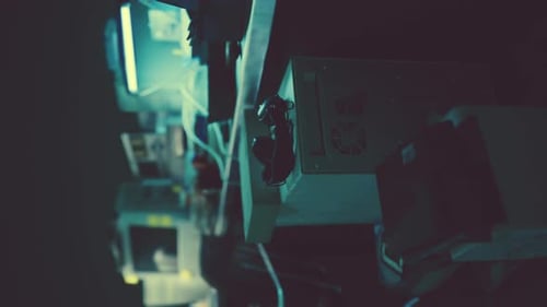 Vertical Format of Vintage Shot of Obsolete Technology