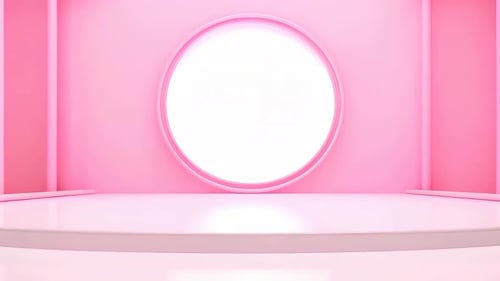 Podium Futuristische Vitrine mit Plattform für Produktausstellungen. Leeres modernes Bühnendisplay
