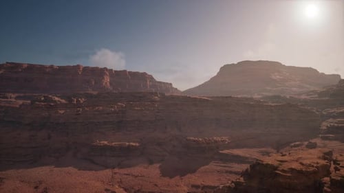 Scenic View of Sunrise in Grand Canyon National Park