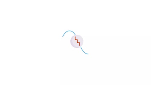 Abstract Wavy Line and Signal Data Animation