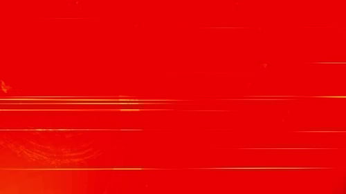 Old Movie Red Burn with Heavy Line Scratches