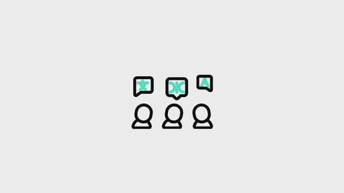 Icône animée de diversité linguistique