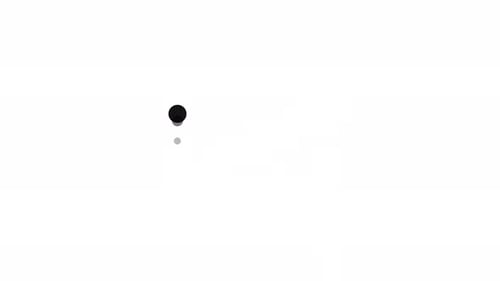 Creative dot animated loading motion graphic alpha channel loop video design
