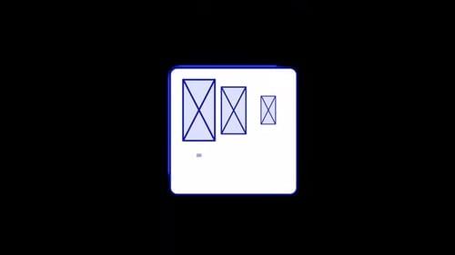 Minimalist Wireframe Layout Reveal Animation