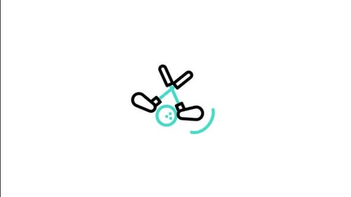 Animiertes Sticks-Symbol
