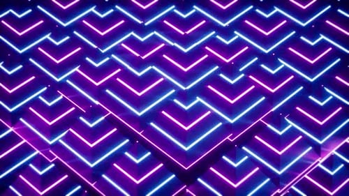 Pyramide lumineuse rayée Vj Loop