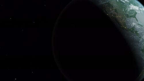 Dark View of the Earth with Copyspace