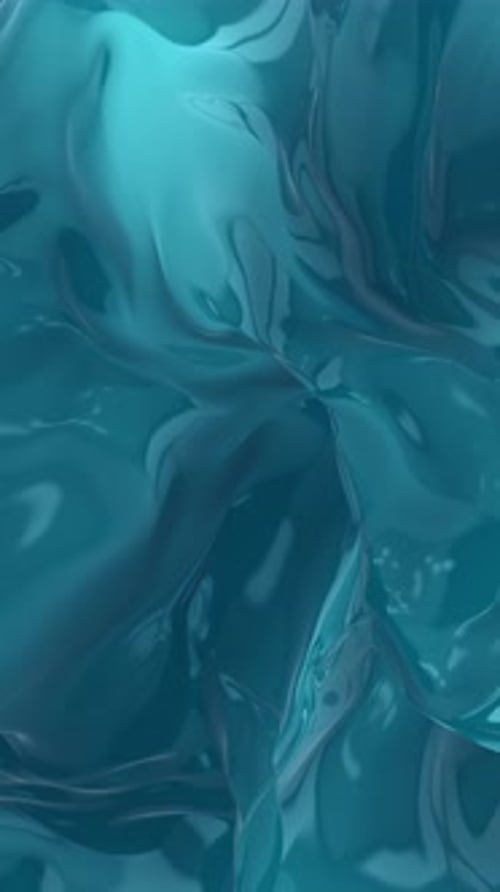 Abstract Blue Fluid Waves Dynamic Motion Background