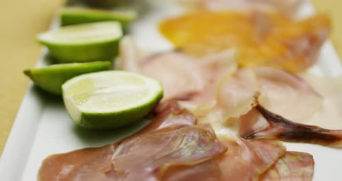 fish plate with salad, for health and diet food for good nutrition and light
