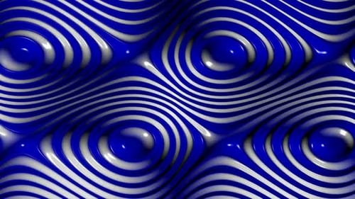 Background with Blue and White Waves of Plasma, Unique Design, 3D Render, Reflection, Exclusive