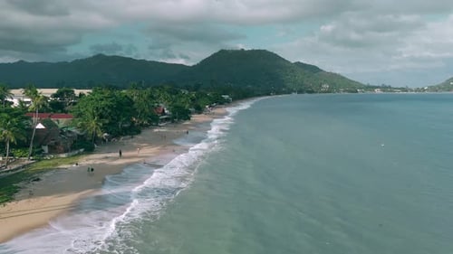 Beach Natural Landscape Coastal Seascape Relaxing on Beach Swimming in Sea Ocean Water Sunbathing