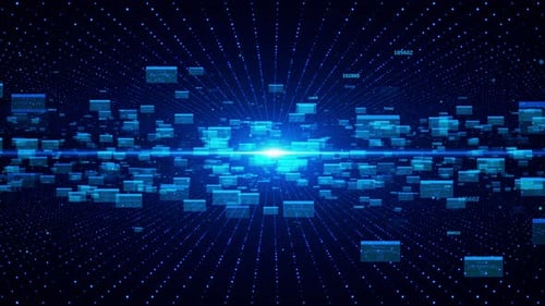 Futuristic Abstract Digital Technology Internet Network Connection Background Cyber Speed