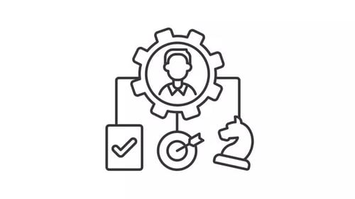 Corporate responsibilities line animation