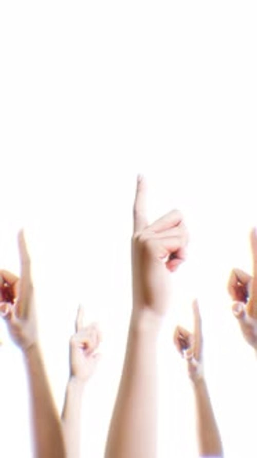Spinning Pointing Portrait Hands