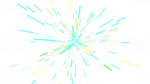 Abstract Spinning Rays Around One Central Point