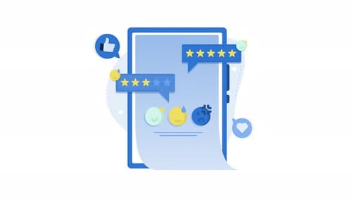 Animated User Feedback and App Rating Icons