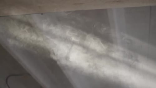 Abstract drifting smoke with light and shadows