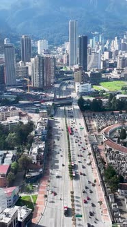 Horizonte de Bogotá en Bogotá en Cundinamarca, Colombia.