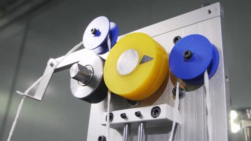 Equipment with Rollers Transports Elastic Band for Masks