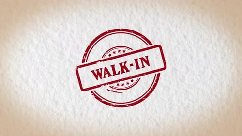 Walk In Stamp Style Word