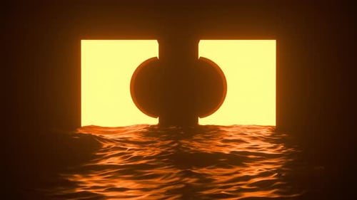 Glowing Geometri In The Ocean