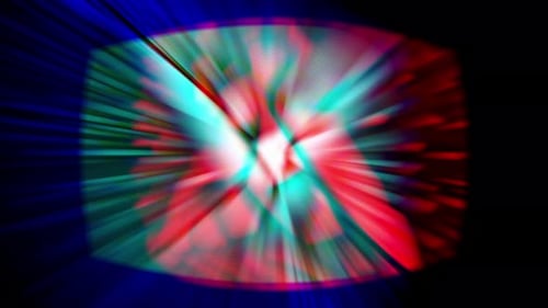 Vibrant Abstraction with Dynamic Colors on a Contrasting Background