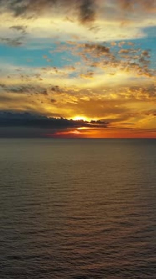 Sea Surface and Beautiful Sunset